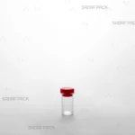 ظرف پودری بلند درب قرمز