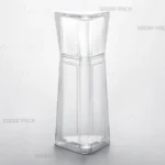 ظرف کریستالی الماس بزرگ صدف پک در نمای سه‌رخ برای نمایش حجم و طراحی