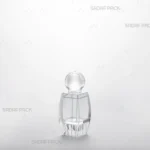 ظرف کریستالی صدف نقلی کف بالا برند صدف پک در نمای سه‌رخ، مناسب برای بسته‌بندی زعفران صادراتی