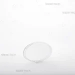 ظرف کریستالی بیضی 4 کریستال صدف پک از زاویه سه رخ