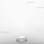 ظرف کریستالی چشمی بزرگ صدف پک، نمای سه رخ