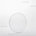 ظرف کریستالی گرد 11 نازک صدف پک از زاویه سه رخ، نمایش کامل بدنه و درب شفاف