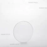 ظرف کریستالی 9/5 تخت کریستال صدف پک، نمای سه رخ