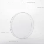 ظرف 12 مغزی کریستال صدف پک از زاویه سه رخ، نمایش کامل بدنه و درب شفاف محصول