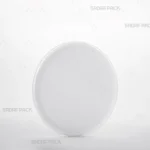 ظرف کریستالی گرد 12 نازک اسپانیا صدف پک از زاویه سه رخ برای نمایش زعفران