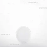 ظرف کریستالی گرد 6/5 نازک اسپانیا صدف پک، نمای سه رخ برای بسته بندی زعفران صادراتی