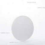 ظرف کریستالی گرد مدل 9/5 اسپانیا صدف پک، مناسب برای نمایش زعفران، از زاویه سه رخ 