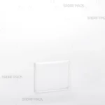 ظرف کریستالی مستطیل 7 برای نمایش شفاف و کامل رشته‌های زعفران صادراتی محصول صدف پک