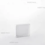 ظرف کریستالی مستطیل 7 اسپانیا صدف پک از زاویه سه رخ برای نمایش طراحی و حجم داخلی