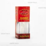 باکس مقوایی قرمز قوطی کریستالی آذین بزرگ صدف پک با پنجره شفاف و قوطی کریستالی آذین بزرگ برای بسته‌بندی زعفران هدیه صادرات و سوغات