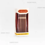 باکس مقوایی قوطی کریستالی الماس متوسط صدف پک با قوطی کریستالی الماس متوسط و مقر زرشکی رنگ داخلی برای بسته‌بندی لوکس هدیه صادرات و سوغات