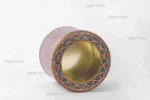 قوطی فلزی استوانه‌ای 17 در 15 سانت صدف پک مناسب برای بسته بندی عمده و سنگین زعفران و خشکبار