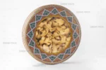 قوطی فلزی گرد 23 سانتی با عمق 3 سانتی متر صدف پک پر شده با ریشه زنجبیل، ایده‌آل برای حفظ کیفیت و تازگی محصولات صادراتی