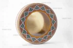 ظروف فلزی گرد صدف پک مدل قوطی 23 سانت با ارتفاع 4 سانت مناسب برای بسته بندی شیرینی و باقلوا