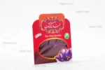 پاکت زعفران یک مثقال طرح جدید قرمز صدف پک پر از زعفران سرگل